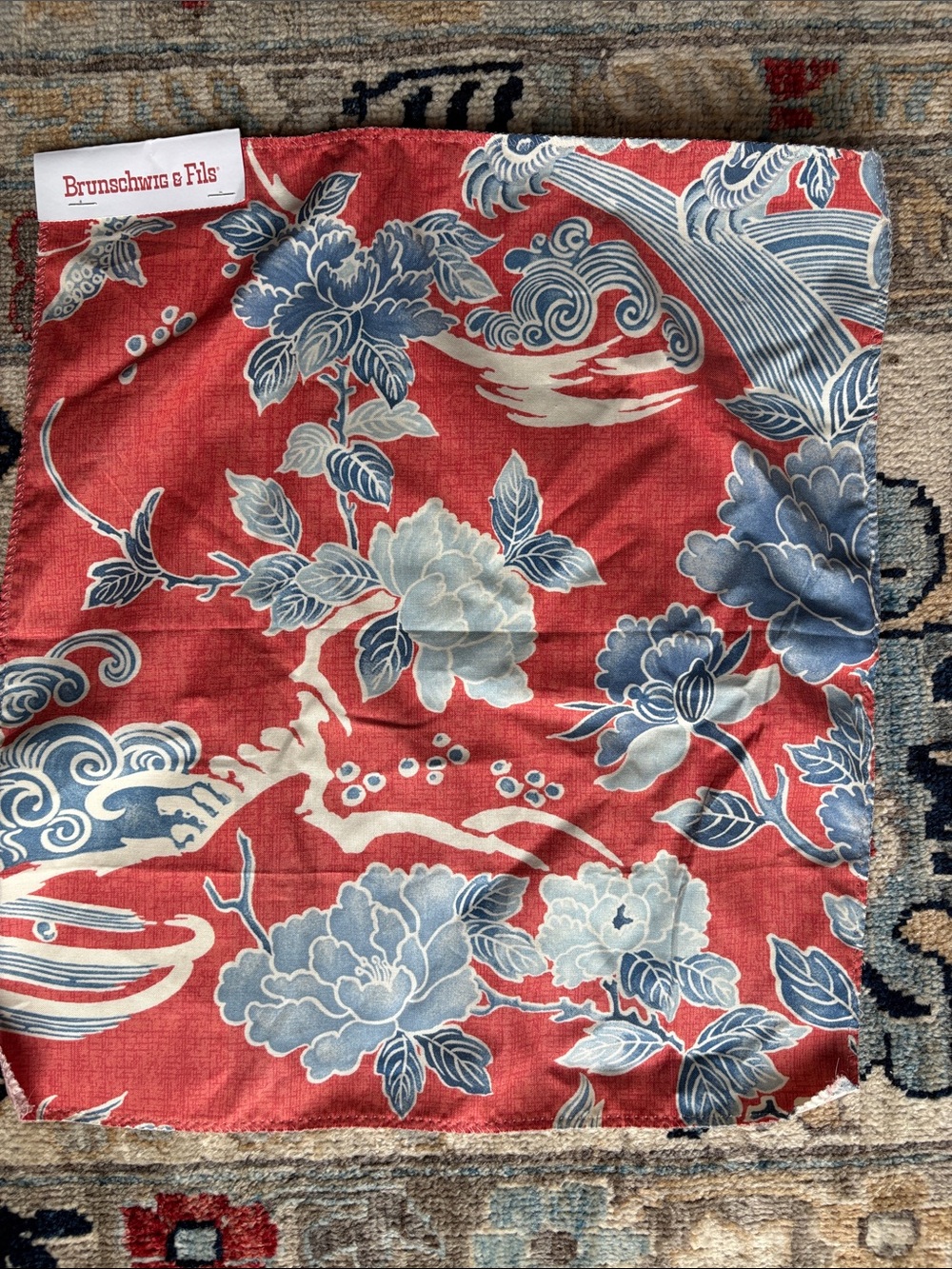 Brunschwig & Fils Shishi Poppy Fabric Sample